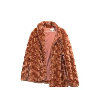 Forever 21 pink fur jacket